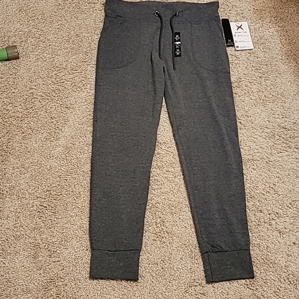 NWT Game Time Women's Sz L Gray Activewear Pants Flex-Fit Vent-Tek Flat-Lock